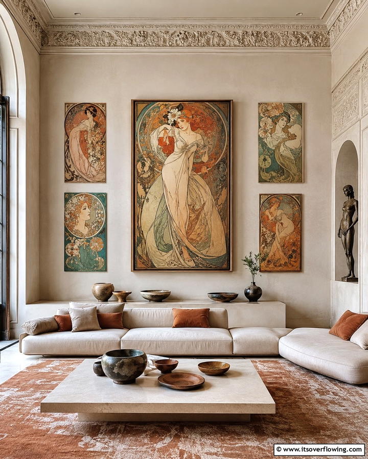 Art Nouveau Artwork - 30 Art Nouveau Interior Design Ideas for Timeless Elegance