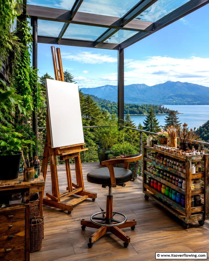 Art Studio - 25 Large Balcony Ideas for Stunning Outdoor Spaces