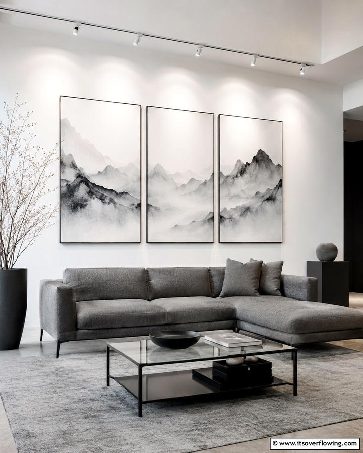 Art with Subtle Themes - 30 Serene Zen Living Room Ideas for Mindfulness
