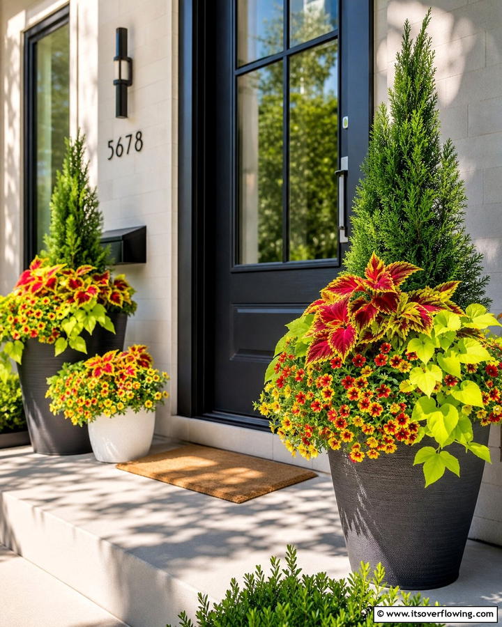 Artful Container Combinations - 21 Front Door Plants for a Welcoming and Lush Entryway