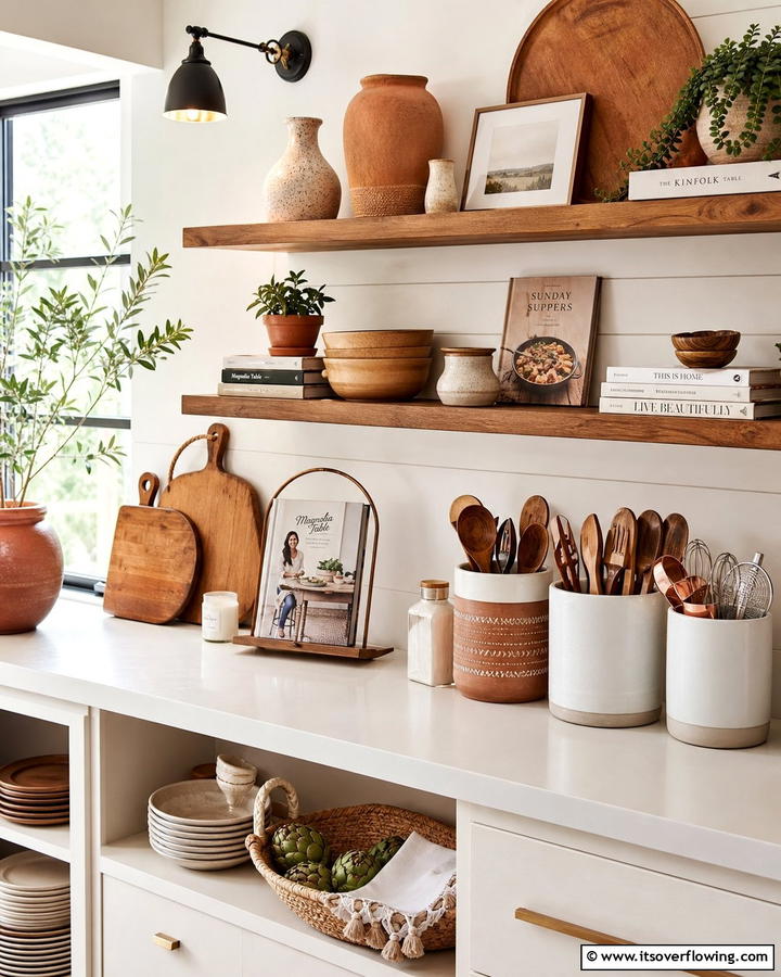 Artful Display of Kitchen Essentials - 30 Kitchen Counter Decor Ideas to Elevate Your Space