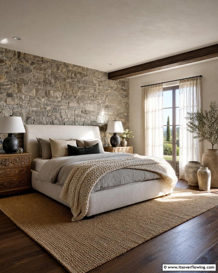 Artful Layered Textures - 30 Tuscan Interior Design Ideas for Earthy Mediterranean Style