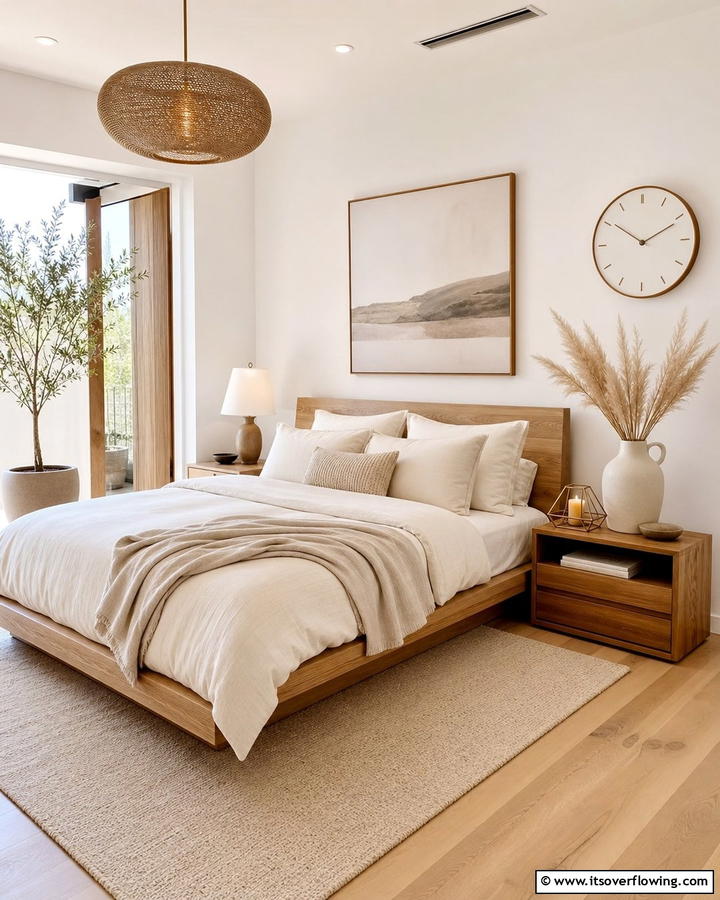 Artful Minimal Accessories - 21 Minimalist Bedroom Ideas for a Serene Retreat