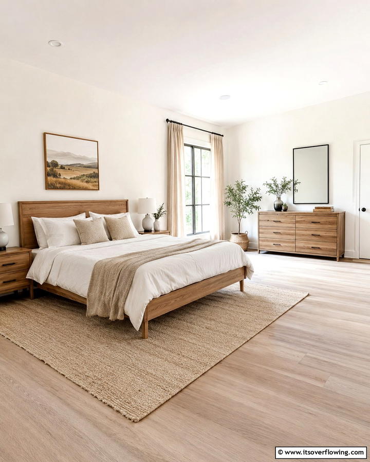 Artful Mixed Textures Design - 30 Charming Cottage Bedroom Decor Ideas for a Rustic Retreat