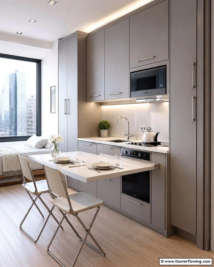 Artful Space Optimization - 30 Grey and White Kitchen Ideas for Timeless Monochromatic Design