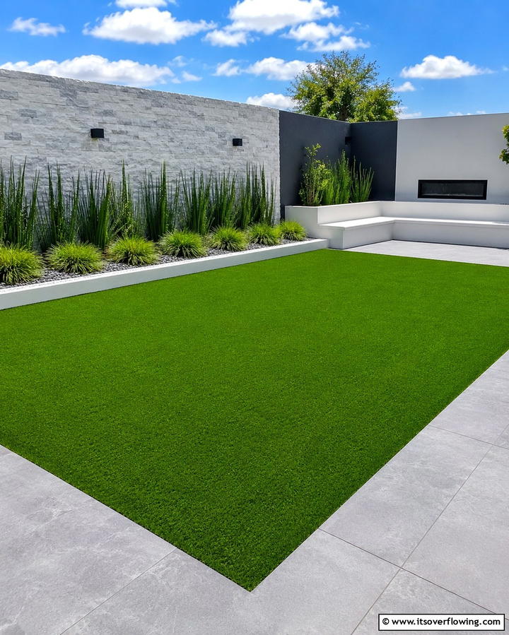 Artificial Turf for Low Maintenance - 25 Small Backyard Landscaping Ideas to Transform Your Space