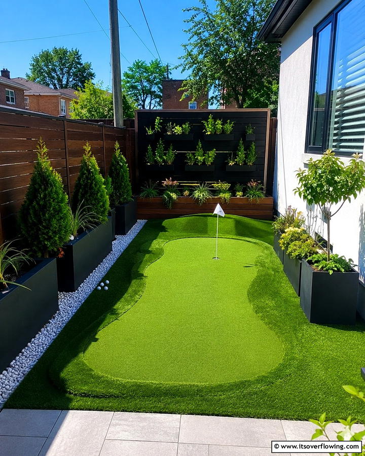 Artificial Turf for Low Maintenance - 25 Backyard Putting Green Ideas for Golf Enthusiasts