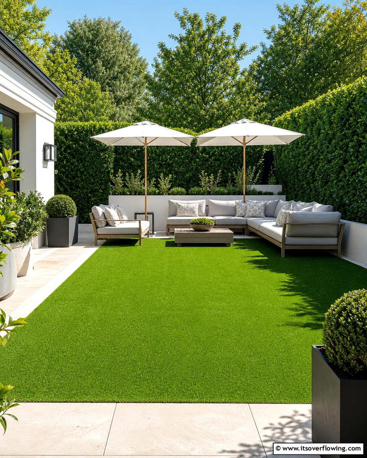 Artificial Turf for a Lush Look - 25 Patio Flooring Ideas to Transform Your Outdoor Space