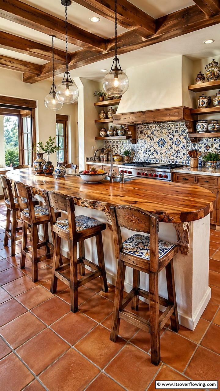 Artisan Crafted Breakfast Bar - 30 Breakfast Bar Ideas for Functional Kitchen Spaces