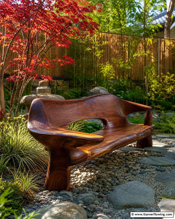 Artisan Crafted Garden Bench - 30 Charming Garden Bench Ideas for Relaxing Outdoor Spaces