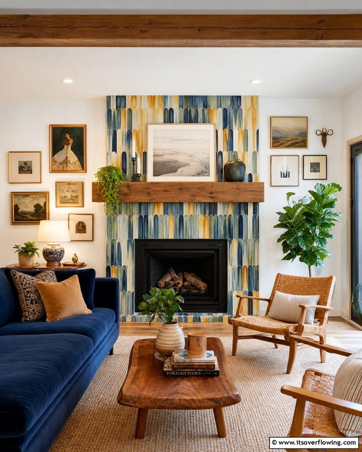 Artisan Craftsmanship - 21 Fireplace Tile Ideas to Refresh Your Hearth’s Aesthetic