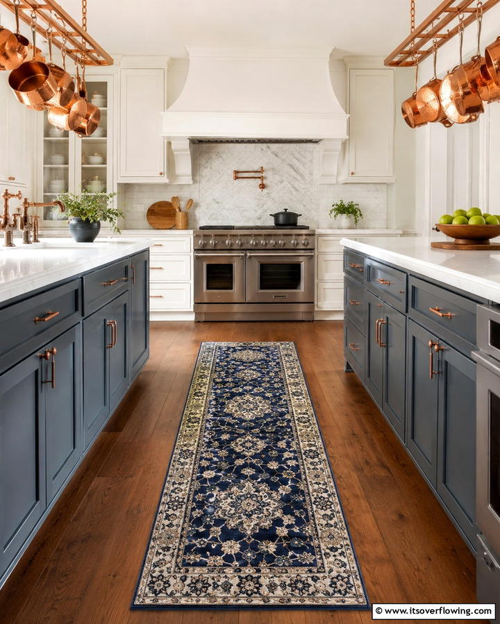 Artisan Hand Knotted Rug - 30 Kitchen Rug Ideas- Stylish and Durable Floor Solutions