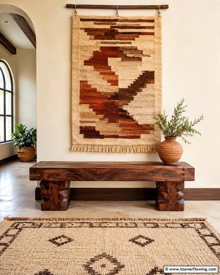 Artisan Handcrafted Bench - 30 Functional Entryway Bench Solutions for Organized Homes