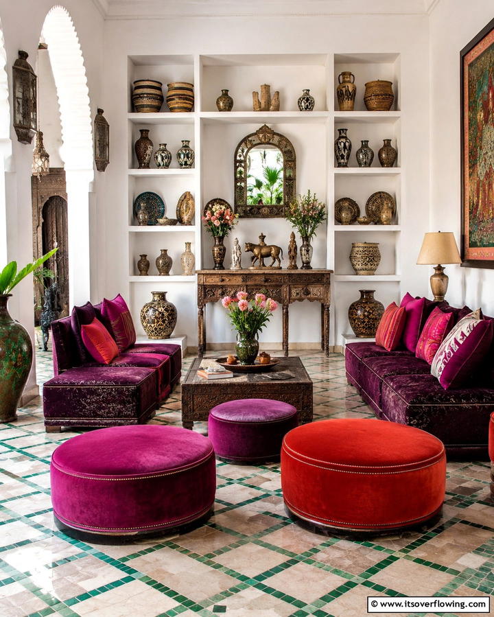 Artisan Handcrafted Decor - 30 Moroccan Living Room Ideas for Exotic Elegance