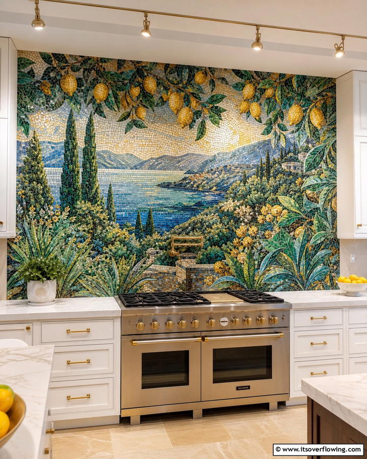Artisan Mosaic Murals - 30 Kitchen Splashback Ideas for Chic and Practical Walls