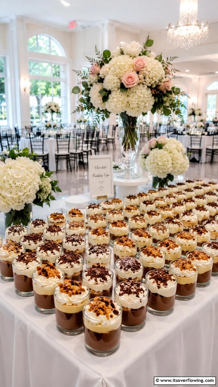 Artisan Pudding Cups - 21 Delicious Wedding Dessert Ideas for a Sweet Celebration