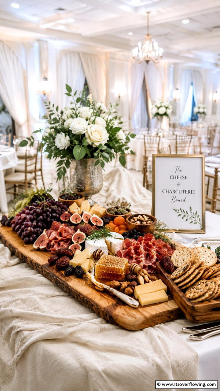 Artisanal Cheese and Charcuterie Board - 21 Creative Wedding Food Ideas for a Unique Reception Menu