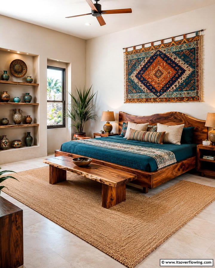 Artisanal Craftsmanship - 30 Cozy Fall Bedroom Decor Tips for Autumnal Warmth & Style