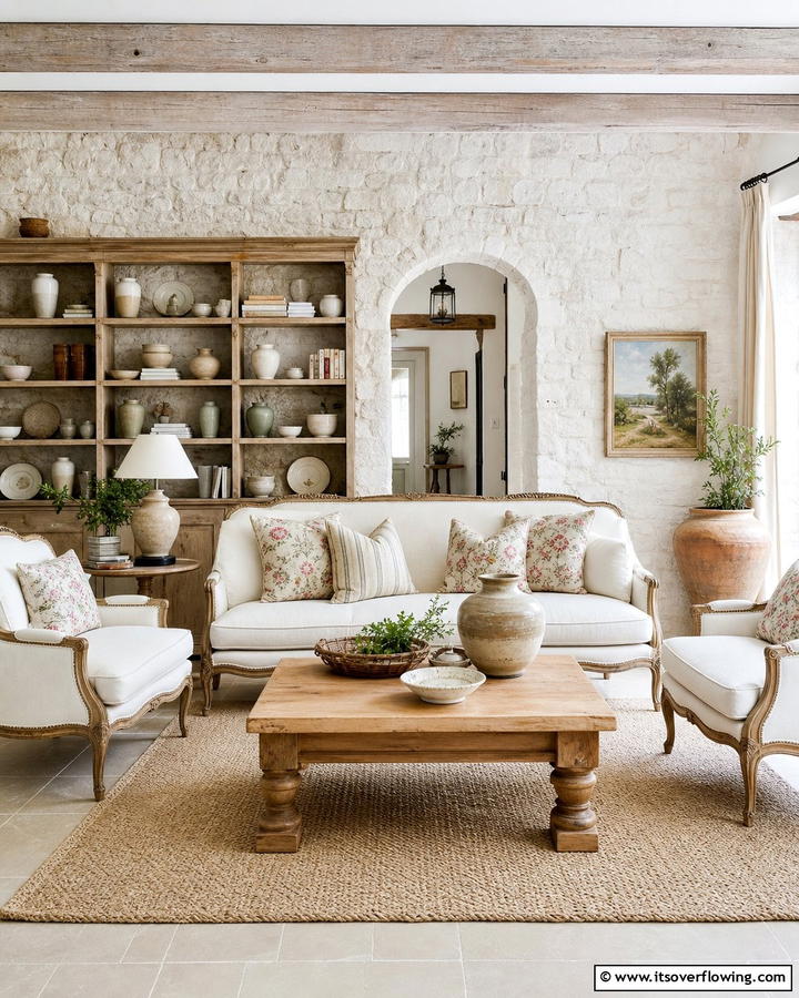 Artisanal Decor - 21 French Country Living Room Ideas for Rustic Elegance