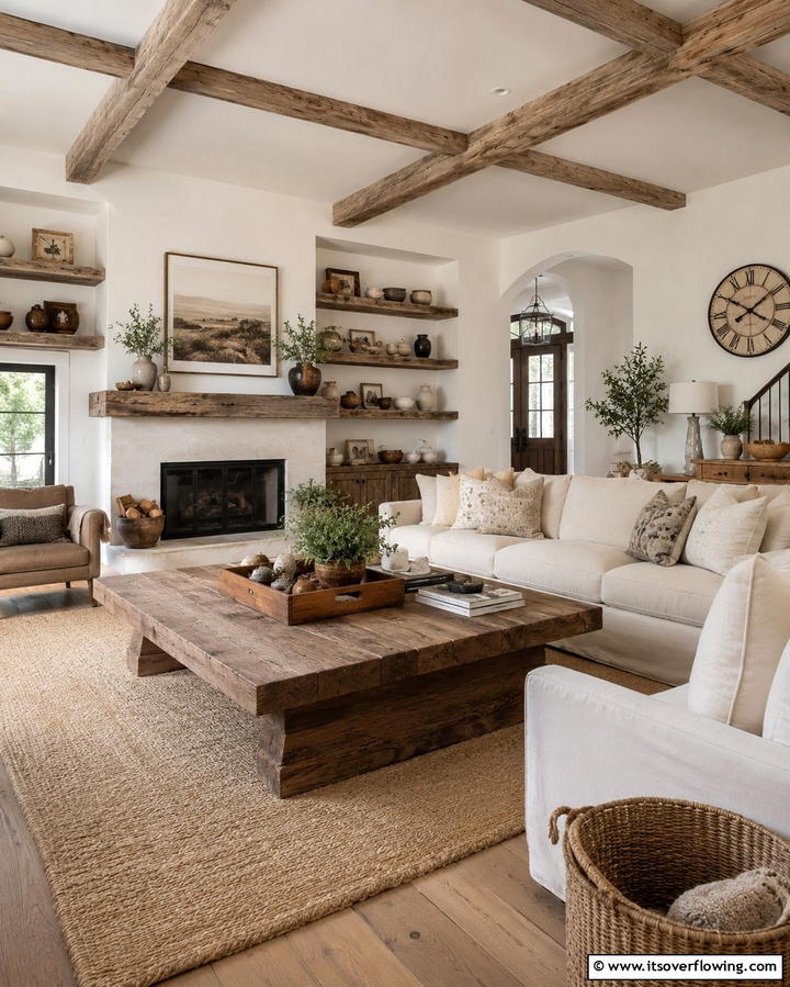 Artisanal Decorative Elements - 30 Mediterranean Living Room Ideas- Warm & Inviting Spaces