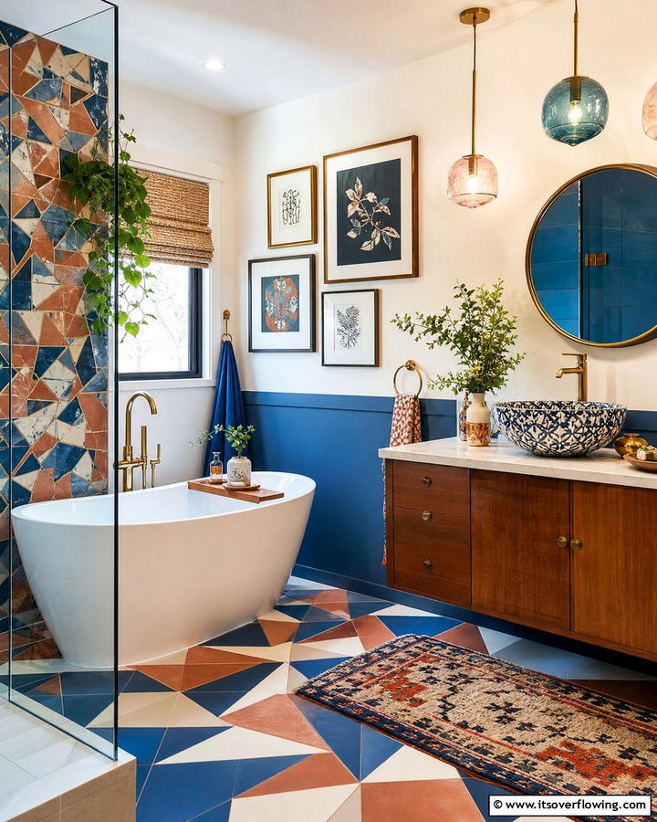 Artistic Accents - 21 Primary Bathroom Design Ideas for Modern Homes