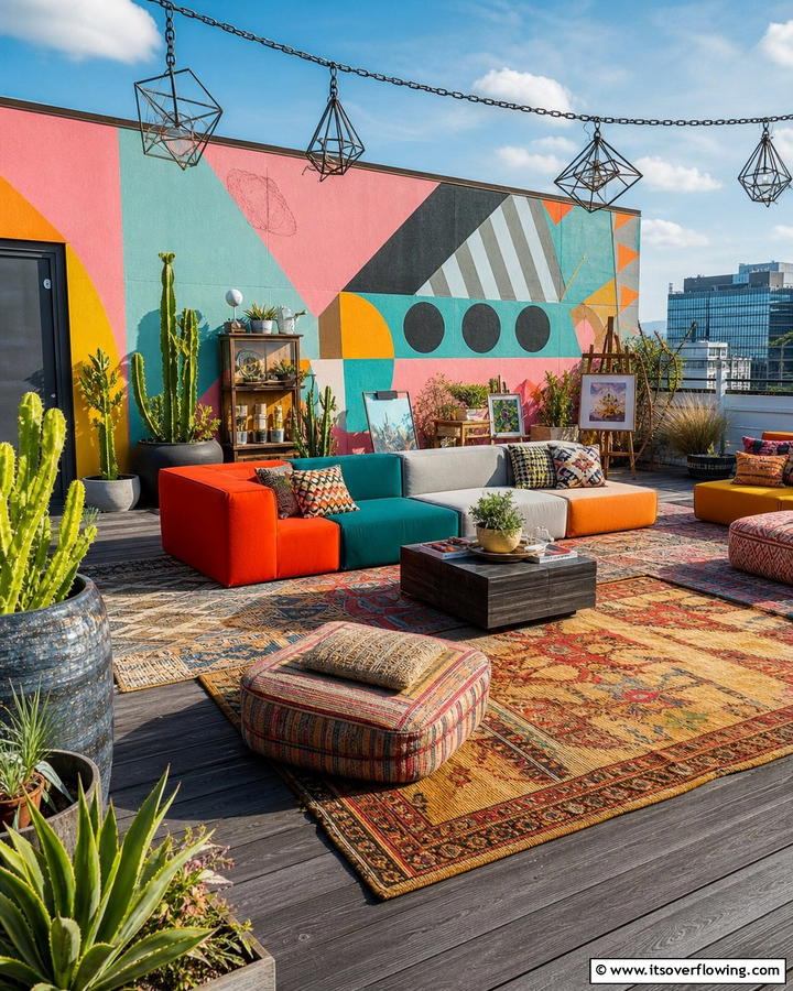 Artistic Creative Loft - 21 Rooftop Deck Layouts for Urban Outdoor Entertainment Areas