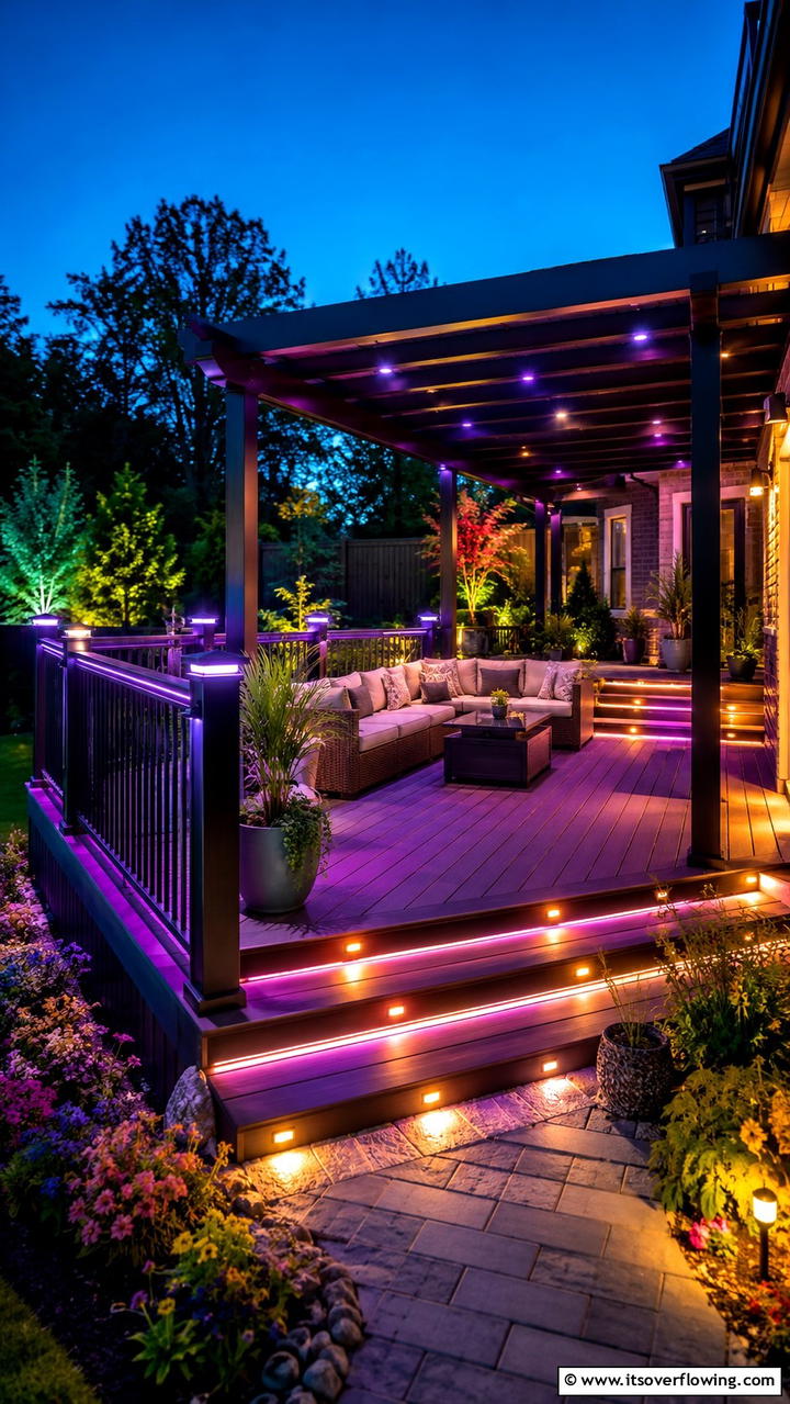 Artistic Deck Lighting - 30 Deck Lighting Ideas for Ambiance and Safety