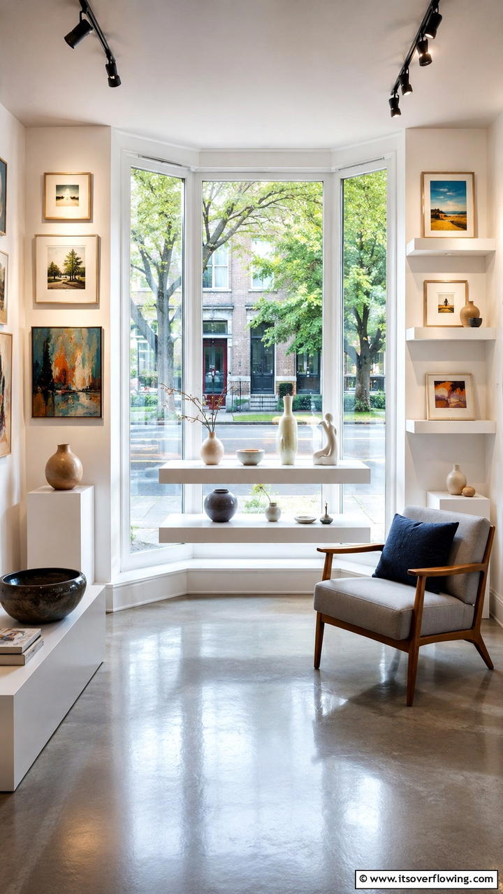 Artistic Display Space - 30 Bay Window Ideas to Brighten and Expand Your Space