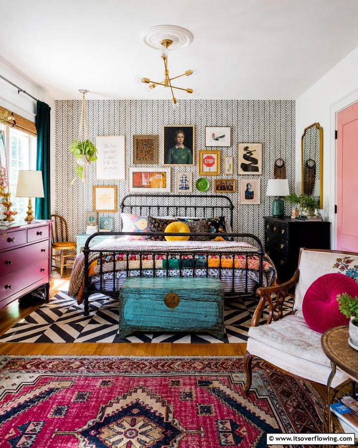 Artistic Eclectic Blend - 21 Inspiring Bedroom Decor Ideas for a Cozy Retreat