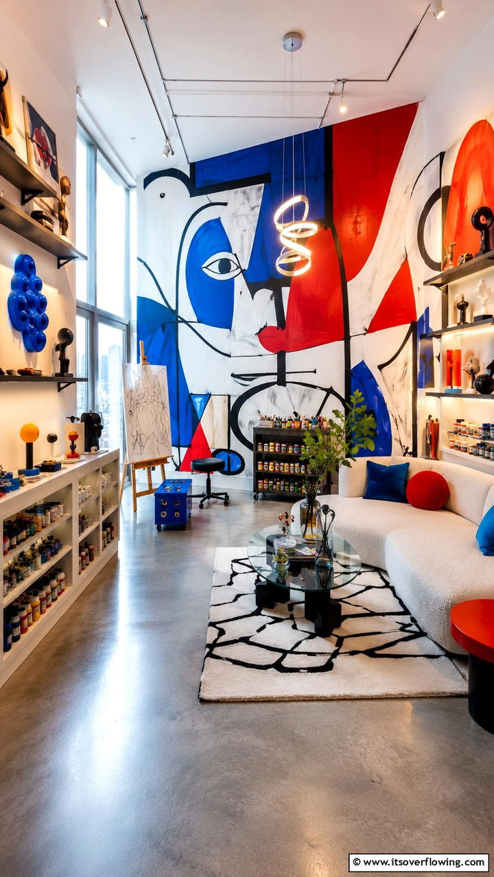 Artistic Expression Corner - 30 Condo Interior Design Ideas for Urban Living