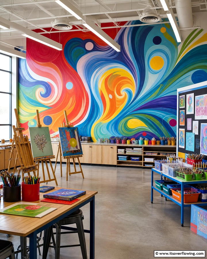 Artistic Expression Mural - 21 Creative School Mural Ideas to Inspire Students