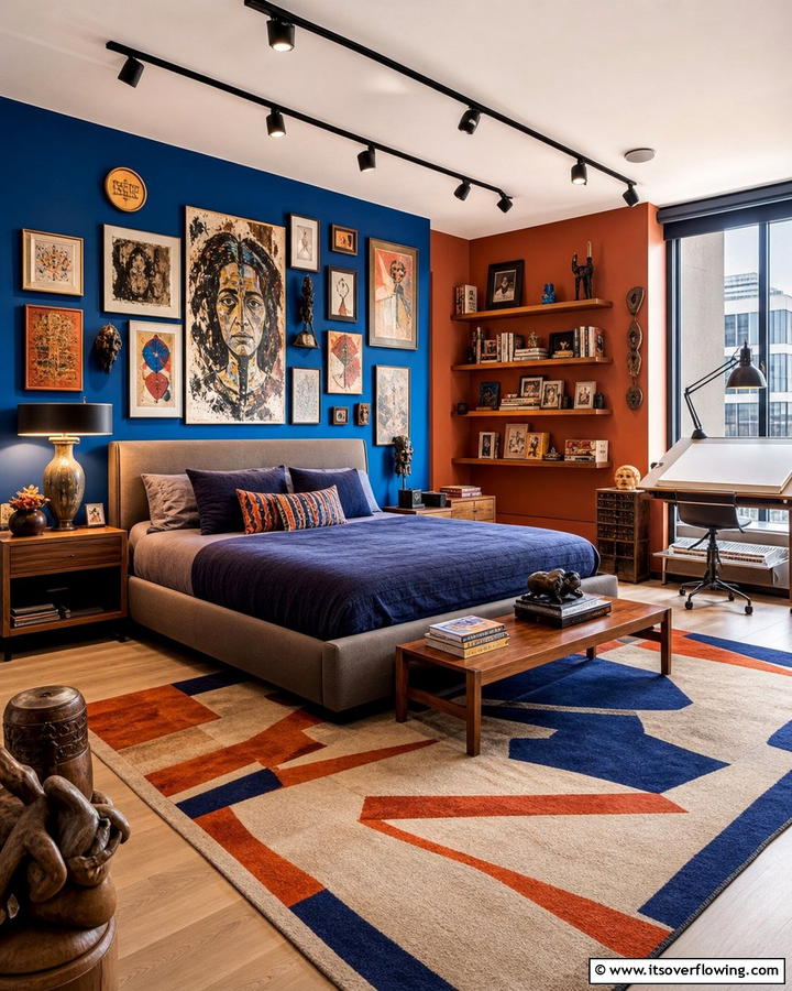 Artistic Expression Space - 21 Mens Bedroom Ideas for a Masculine & Modern Aesthetic