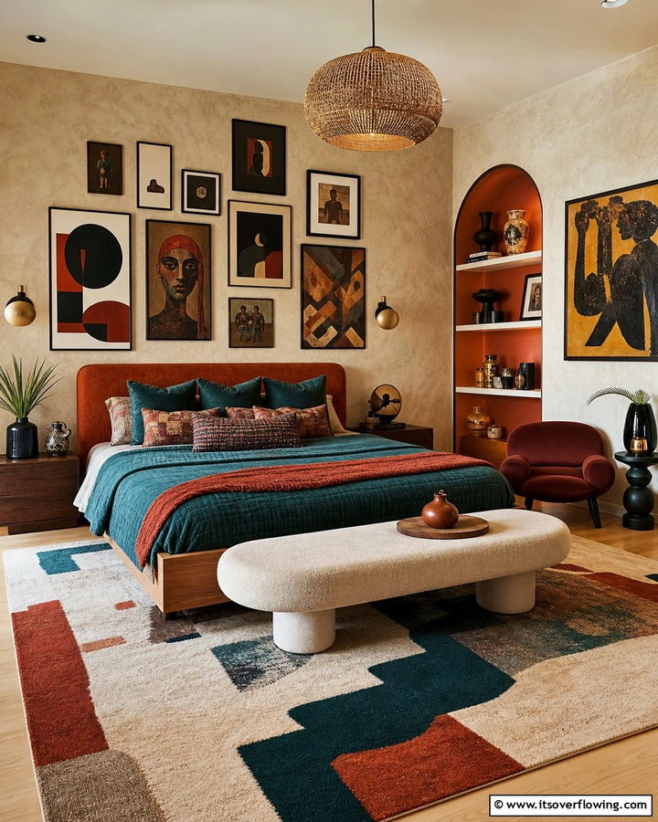 Artistic Expression - 21 Modern Bedroom Ideas to Create a Serene Retreat
