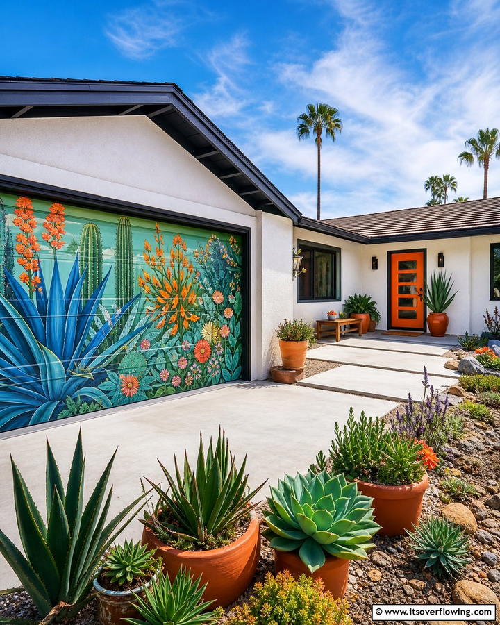 Artistic Exterior Murals - 21 Ranch Home Curb Appeal Inspiration Ideas