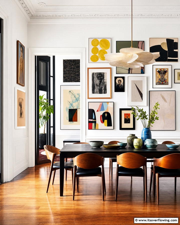 Artistic Gallery Dining Room - 21 Dining Room Design Ideas for Elegant Gatherings