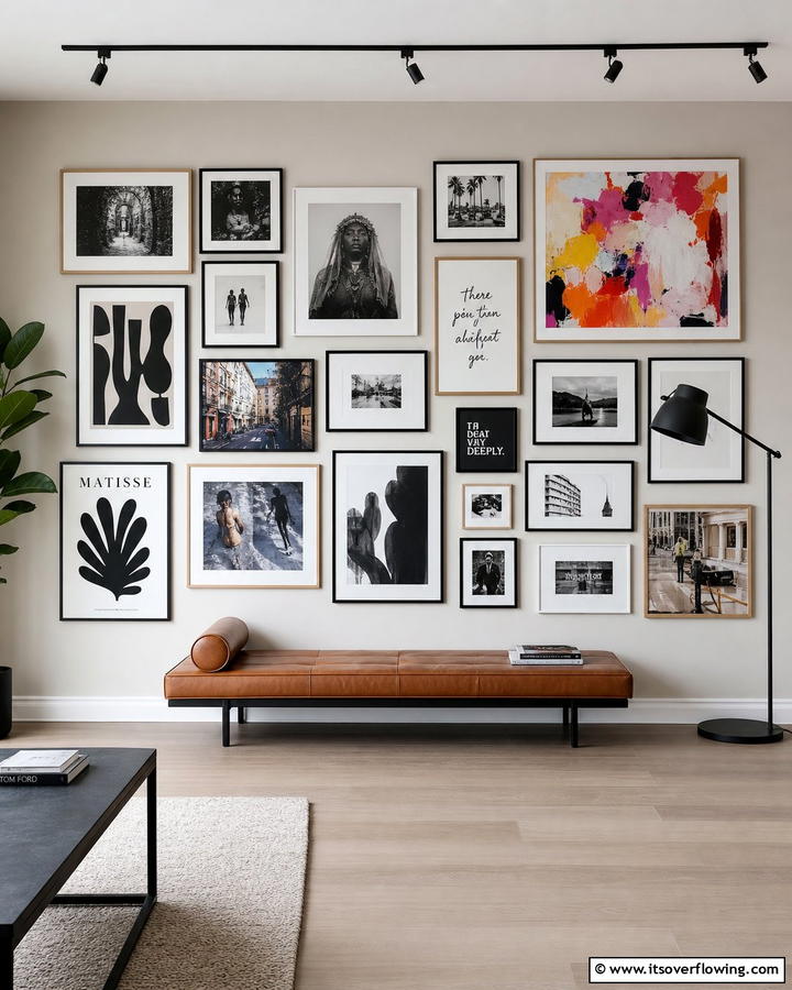 Artistic Gallery Walls - 21 Apartment Decorating Ideas for Stylish Small Spaces