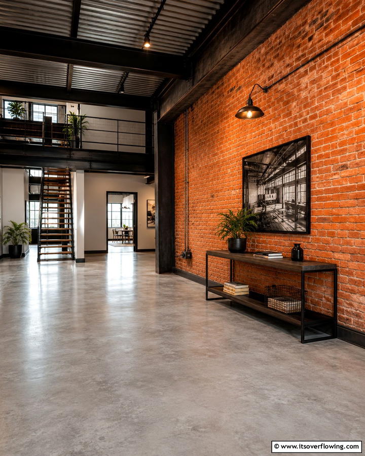 Artistic Industrial Edge - 30 Floor & Wall Color Combos for Stylish Interiors