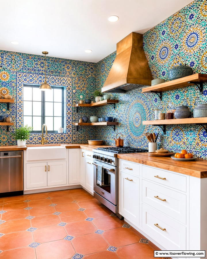 Artistic Mosaic Tile Walls - 30 Wall Covering Ideas to Transform Your Interior Design
