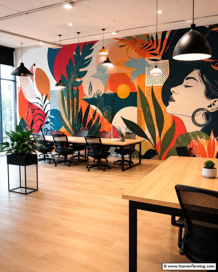 Artistic Mural Designs - 30 Office Wallpaper Ideas for a Productive Workspace