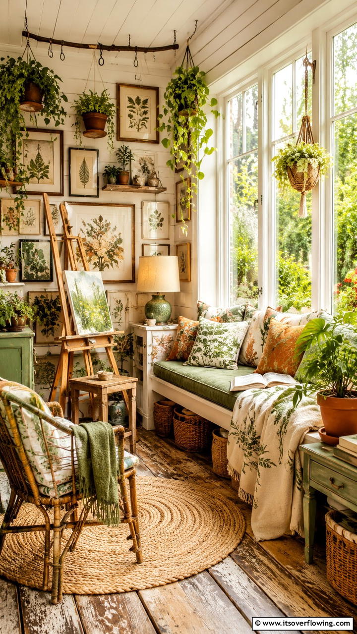 Artistic Nature Nook - 30 Garden Room Ideas- Cozy Outdoor Retreats & Studios