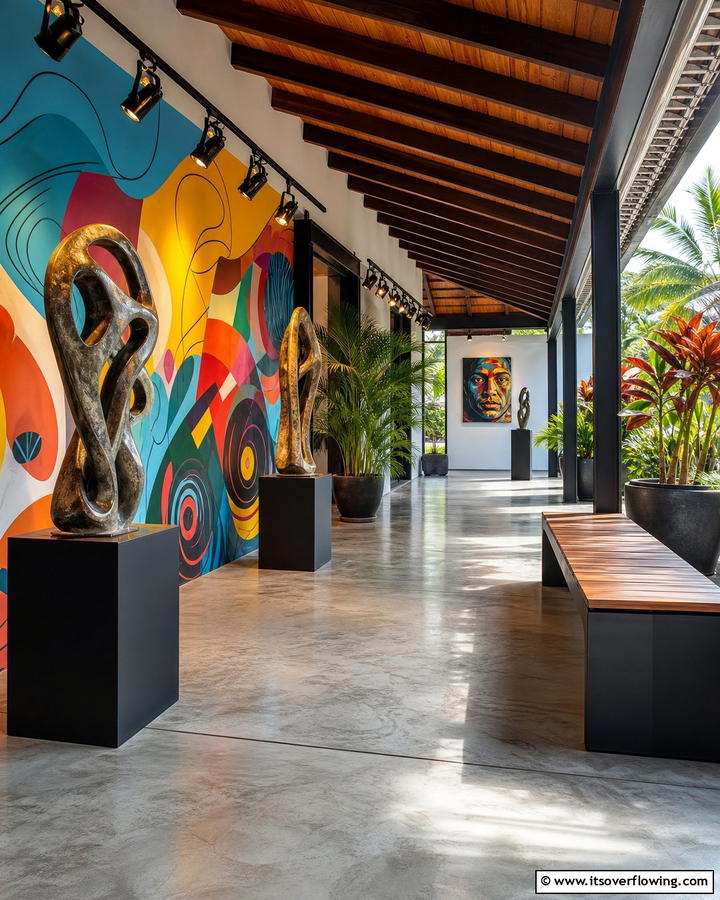 Artistic Outdoor Gallery - 21 Back Porch Ideas for Cozy and Functional Outdoor Spaces
