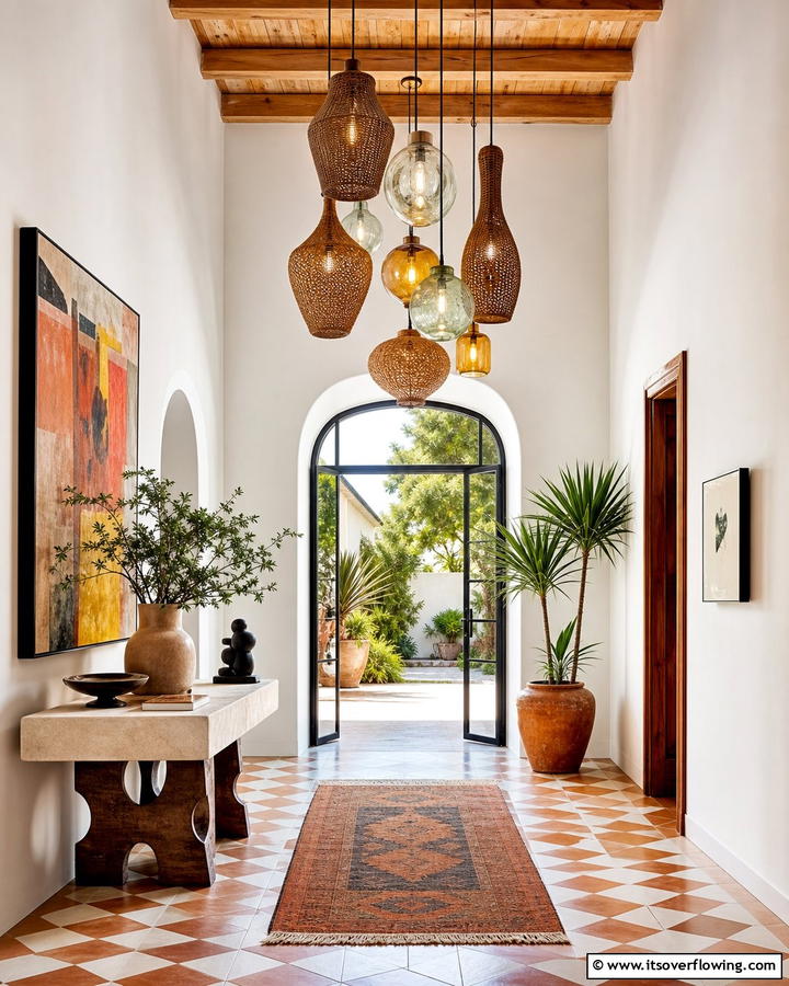 Artistic Pendant Lights - 21 Entryway Lighting Ideas to Brighten Your Foyer