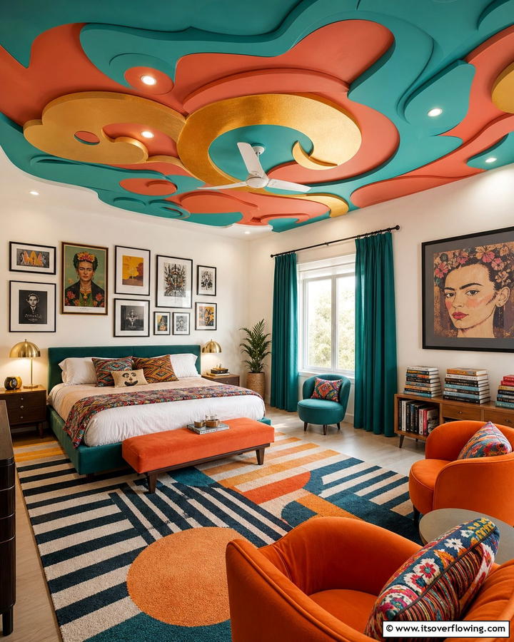 Artistic Pop Ceiling Design - 17 Pop Ceiling Design Ideas for Modern Interior Spaces
