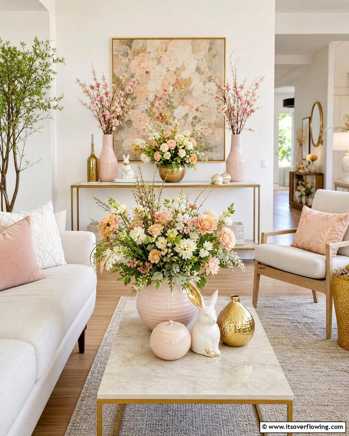 Artistic Spring Arrangements - 21 Spring Home Decor Ideas to Refresh Living Spaces