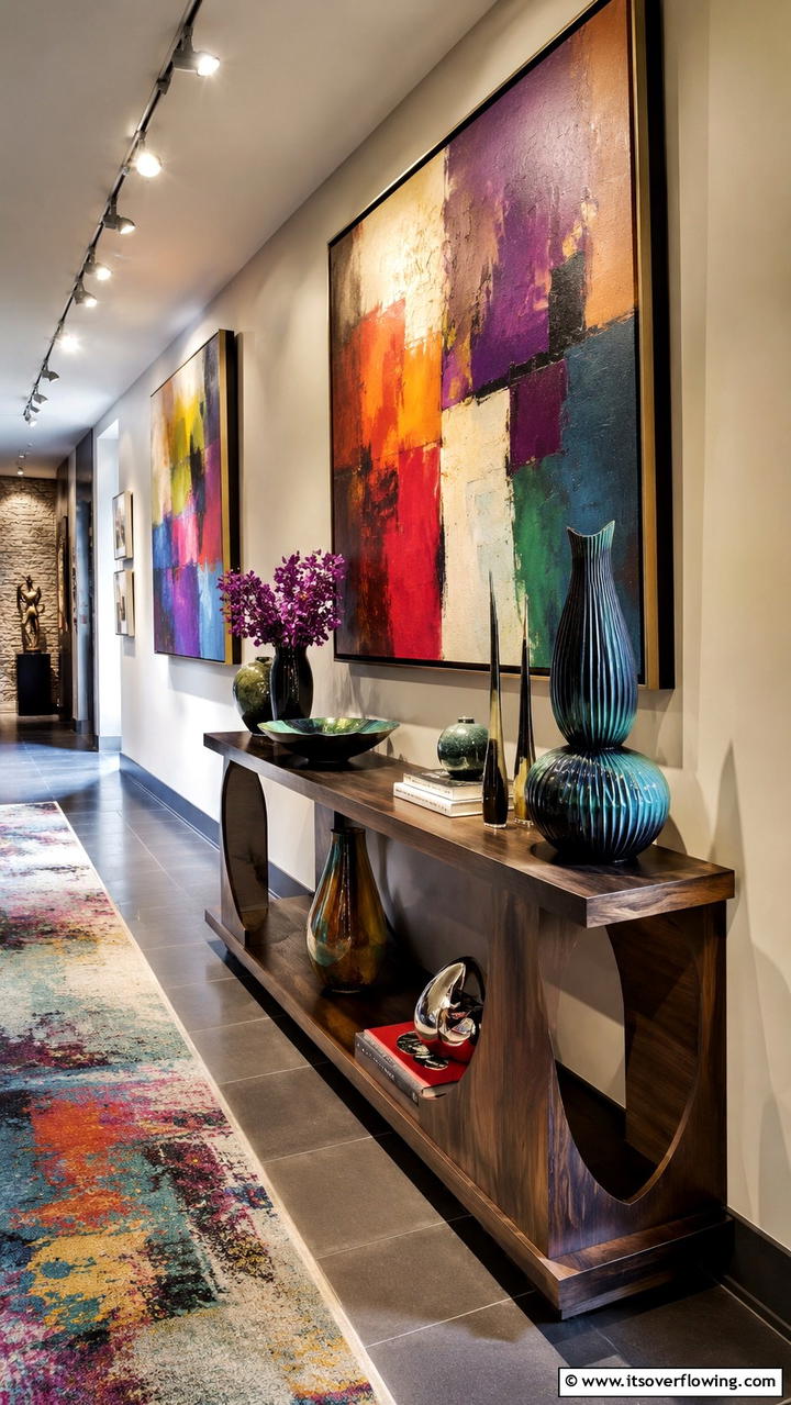 Artistic Statement - 30 Console Table Decor Ideas- Elevate Entryways and Halls