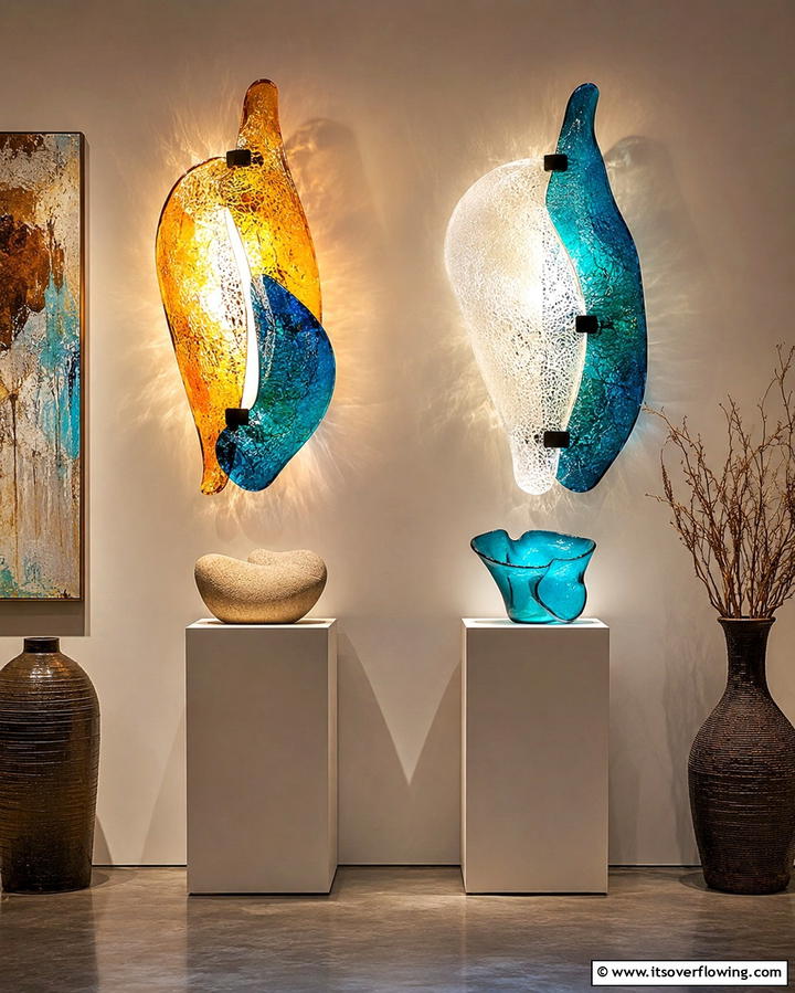 Artistic Statement Sconces - 30 Bedroom Wall Sconce Ideas for Ambiance & Space-Saving