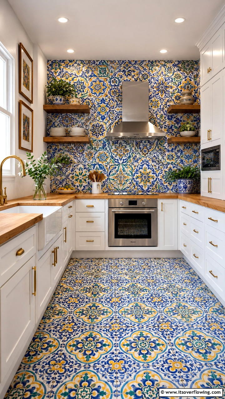 Artistic Tile Accents - 30 Eclectic Kitchen Ideas for Bold Design Lovers