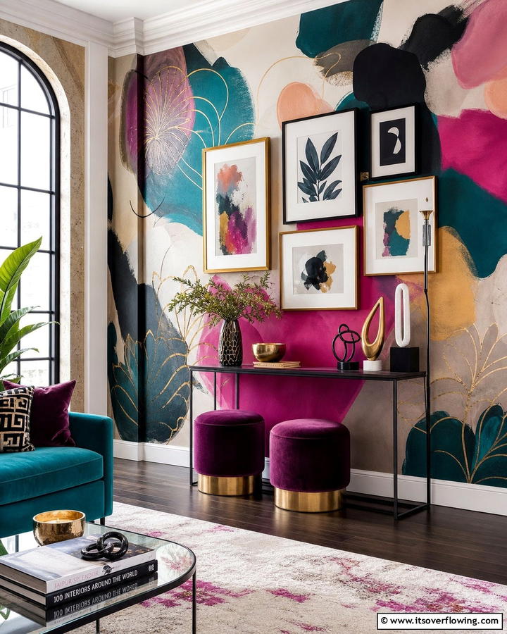 Artistic Wall Accent - 21 Corner Decoration Ideas to Utilize Empty Spaces