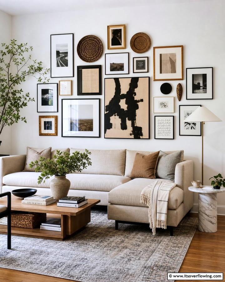 Artistic Wall Gallery - 30 Stylish House Decor Ideas for Every Room in Your Home
