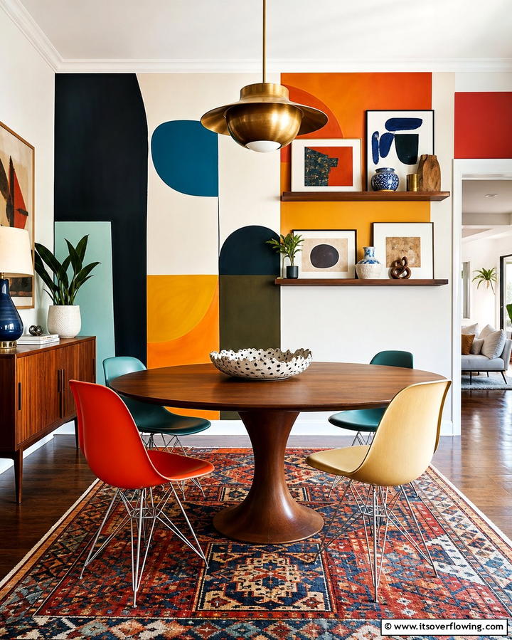 Artistic Wall Installations - 30 Mid-Century Modern Dining Rooms with Timeless Design